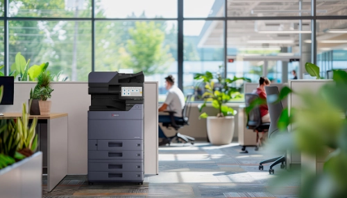 Kyocera printer in corporate office setting